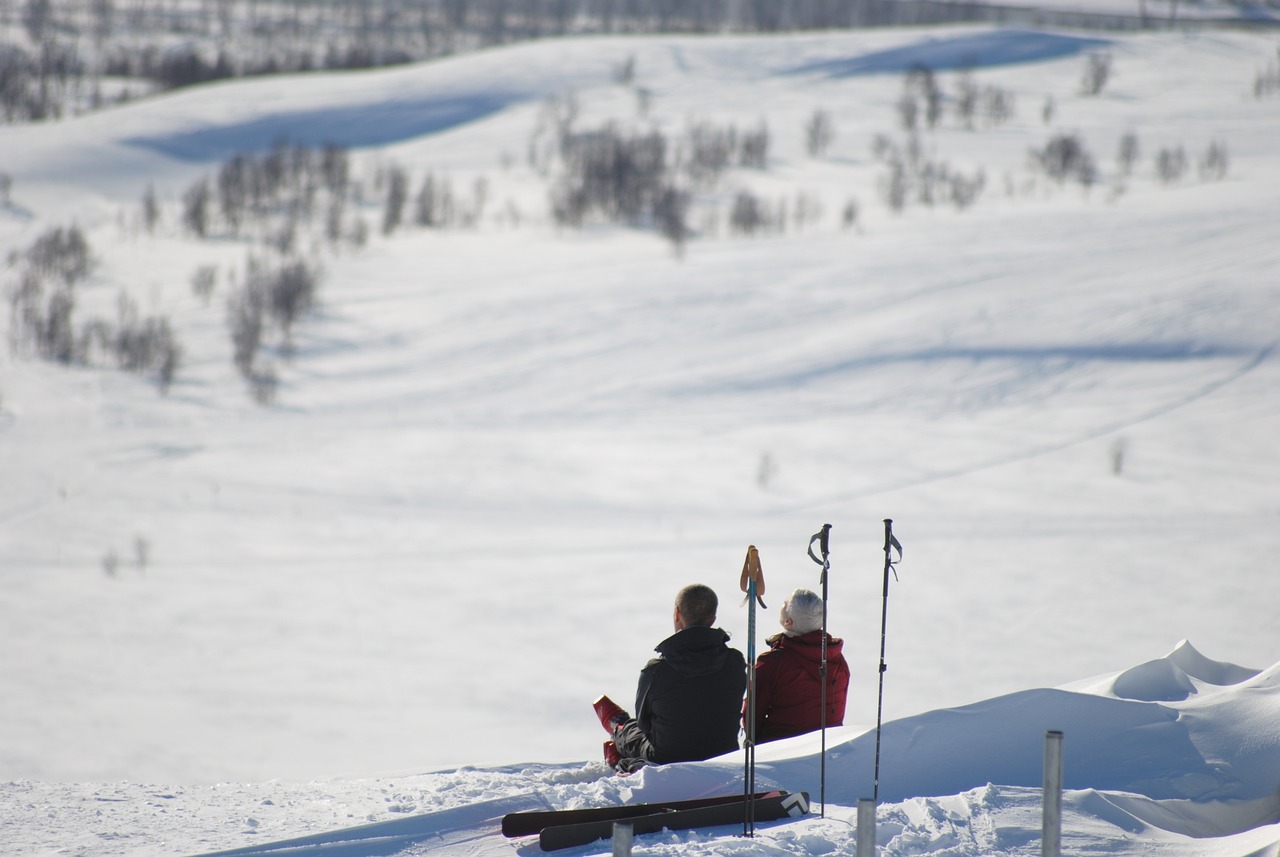 skiing in Sweden