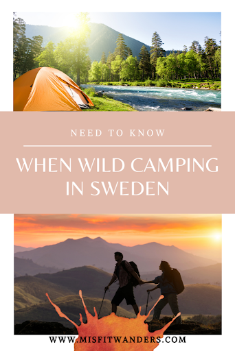 Wild camping Sweden