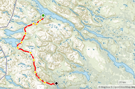 hiking trails in Sweden