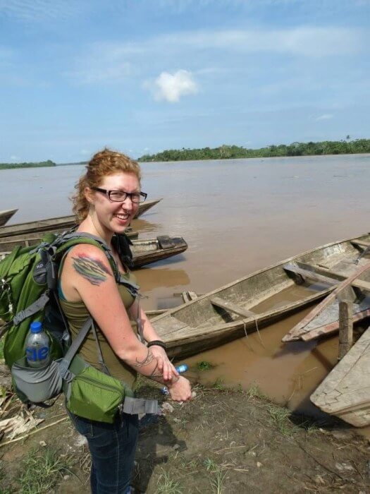 Dani with small boats