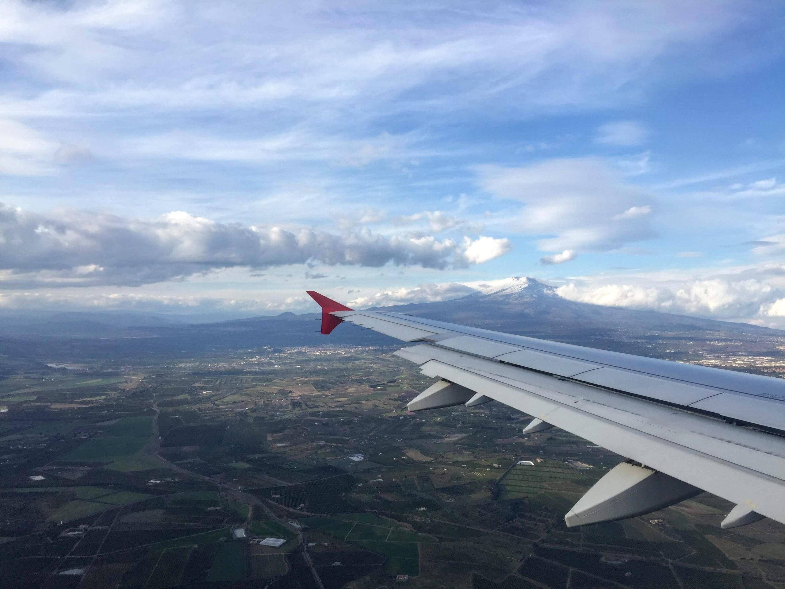 One day in Catania, flight