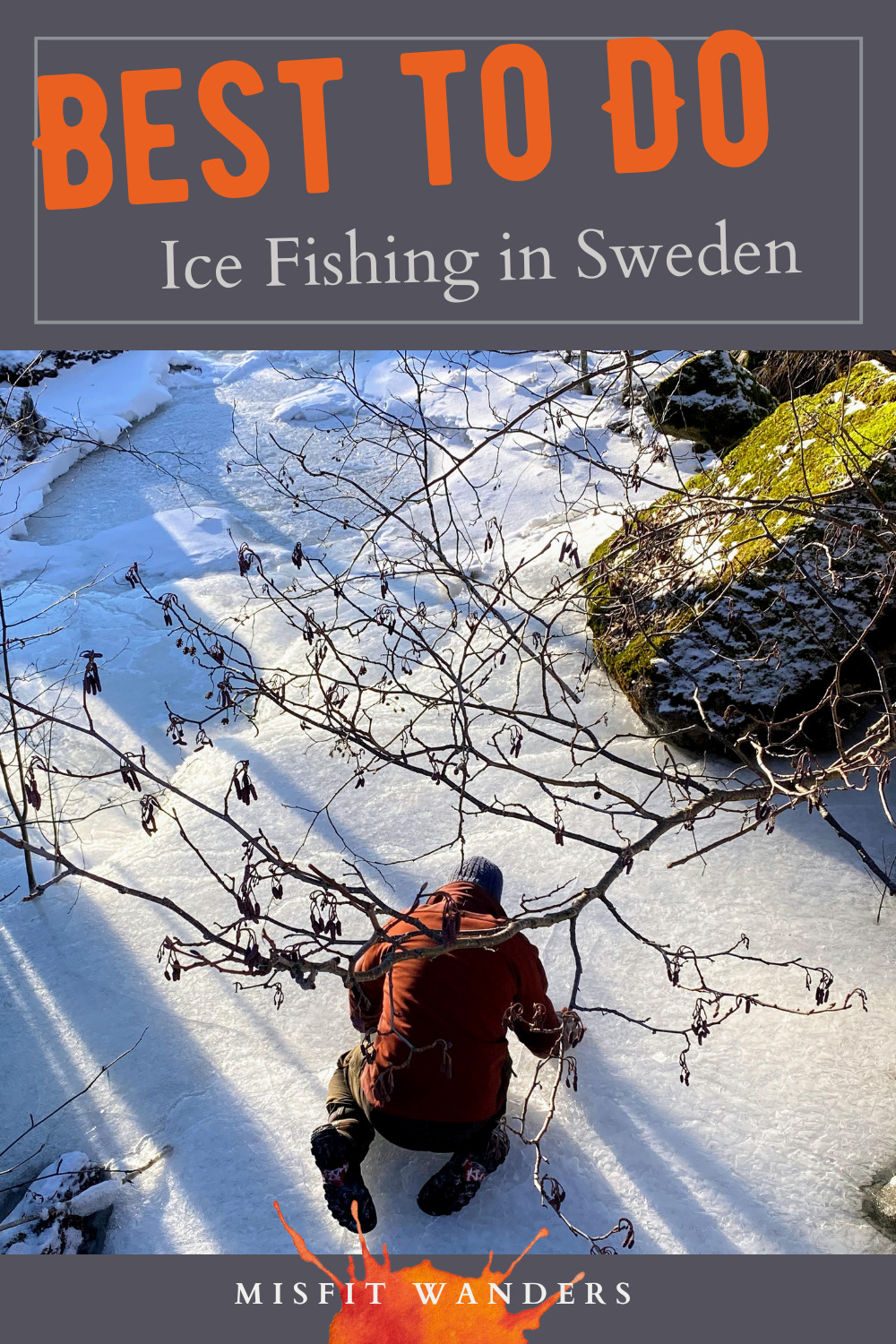 ice fishing in Sweden