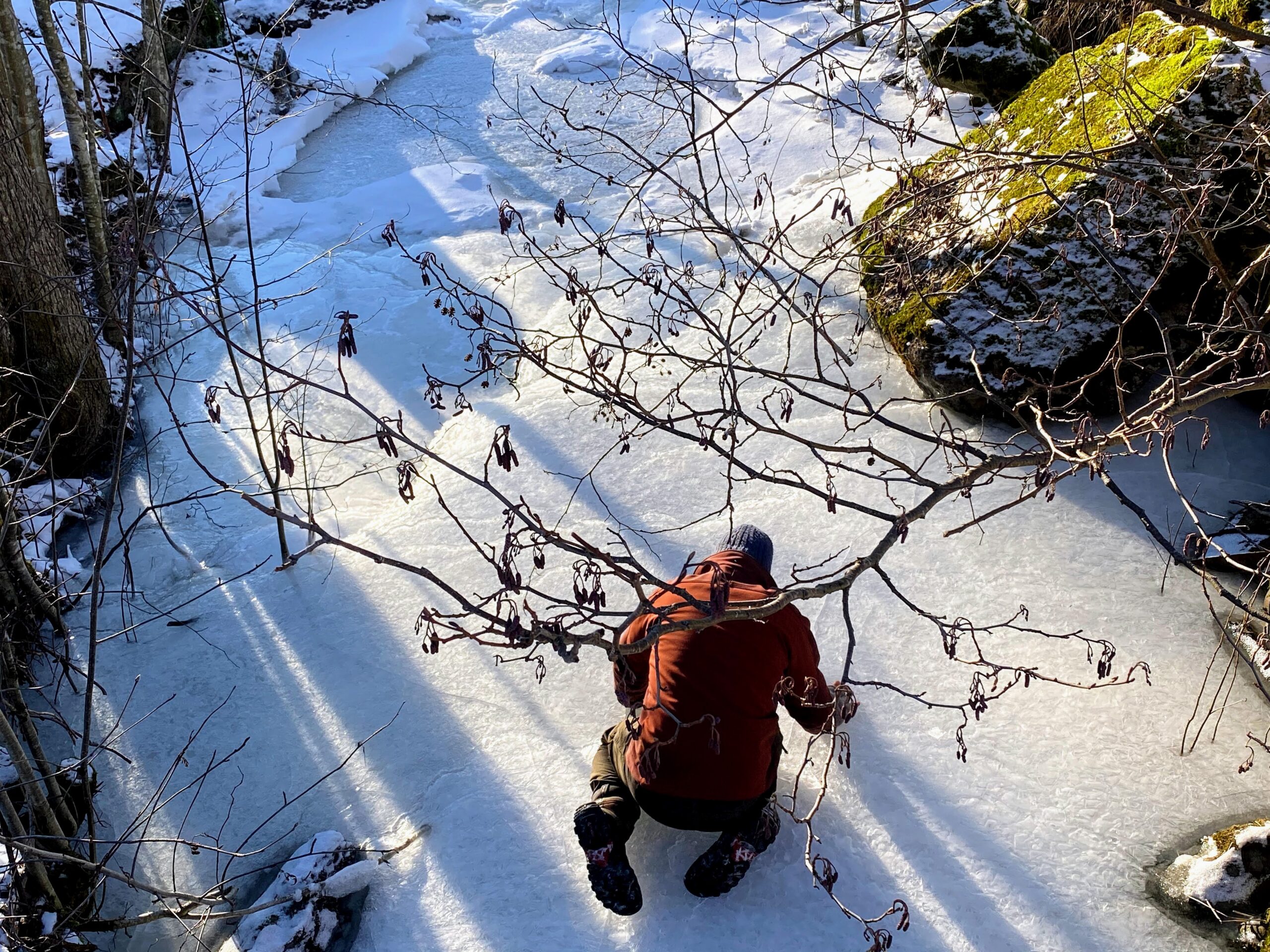 ice fishing in Sweden